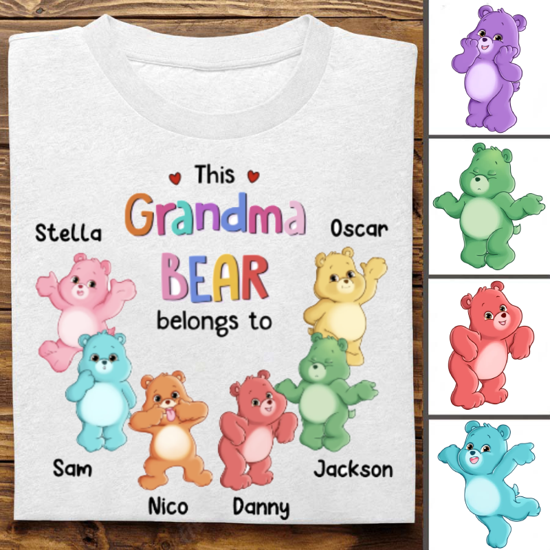 This Mama Bear Belongs To Personalized T Shirt For Mama Mimi