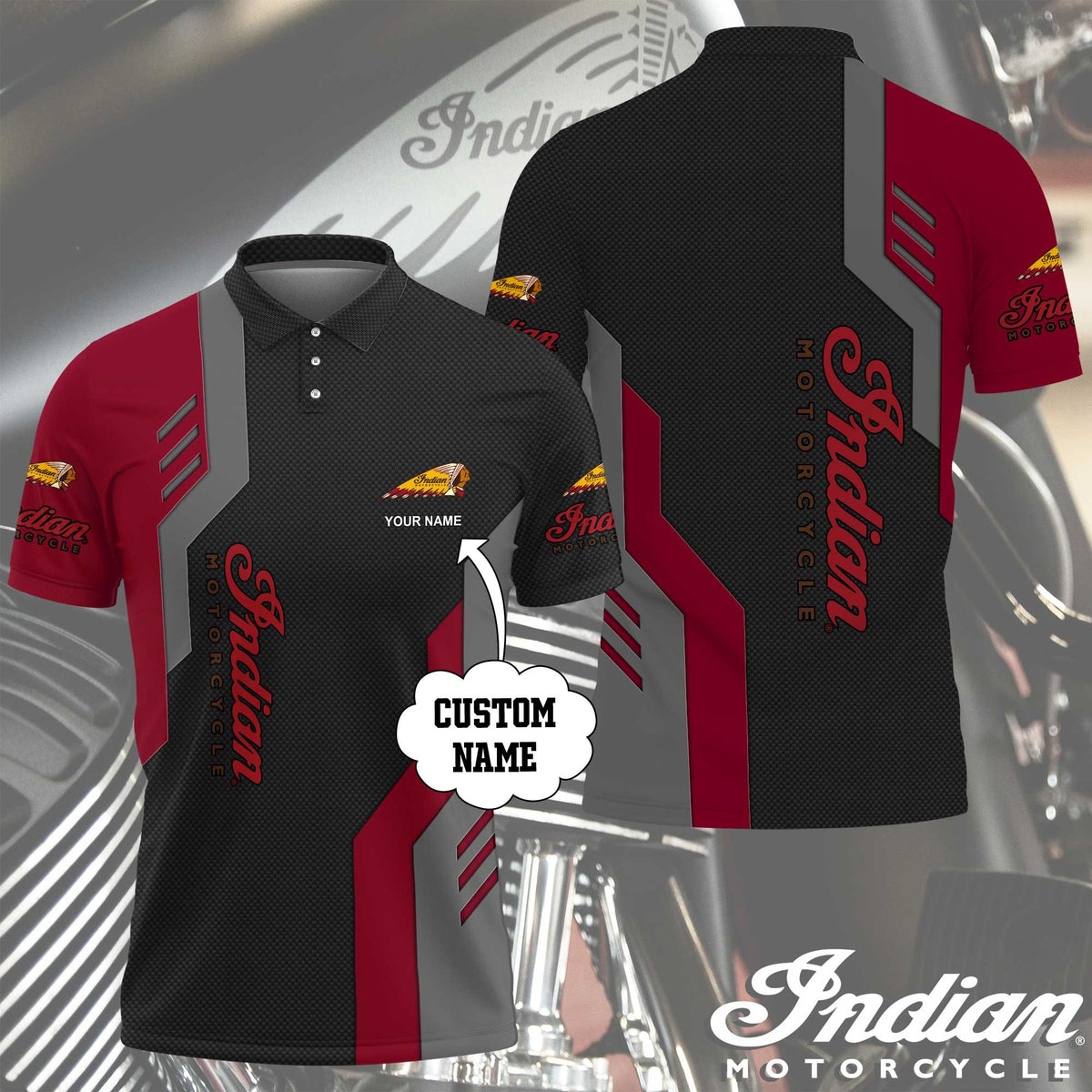 Custom Name IM 3D Apparels YVT1079