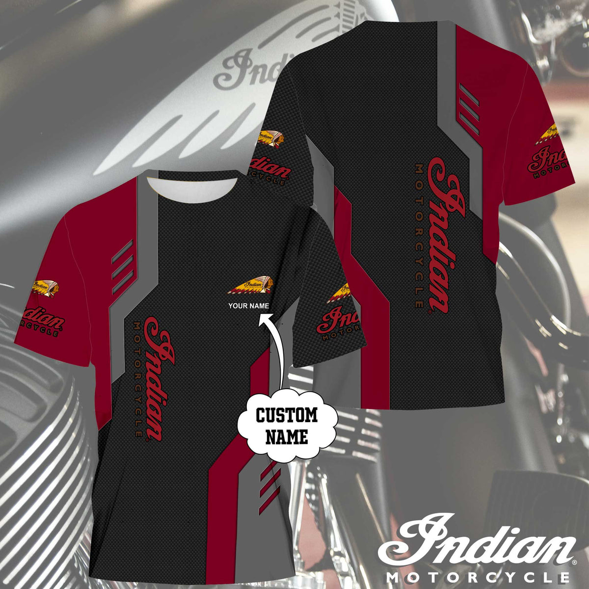 Custom Name IM 3D Apparels YVT1079
