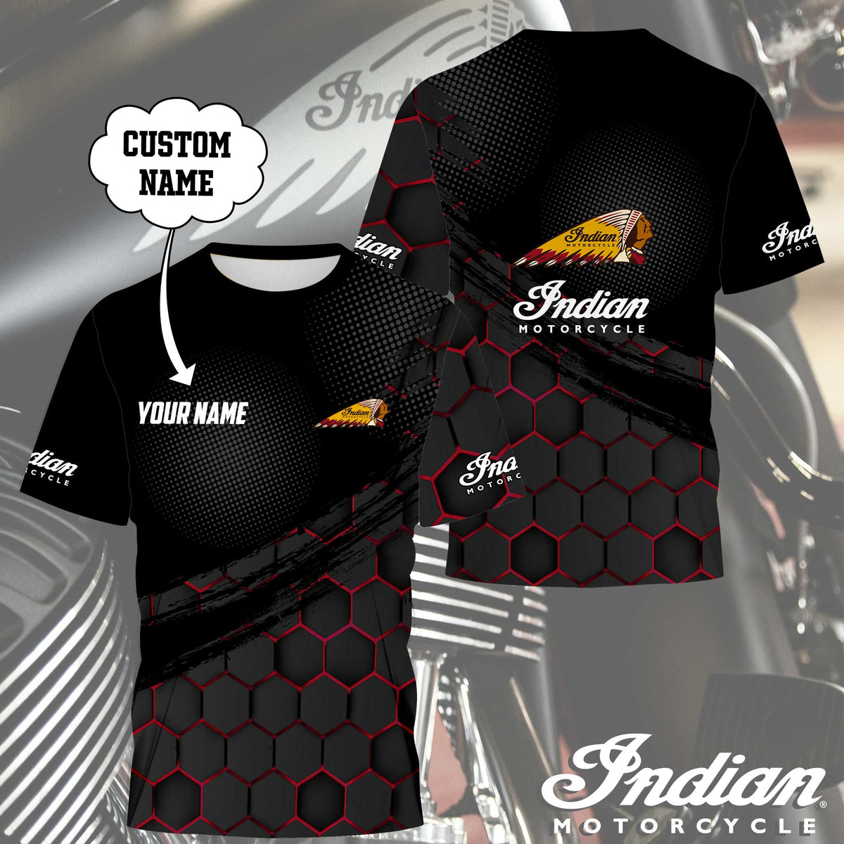 Custom Name IM 3D Apparels YVT0660