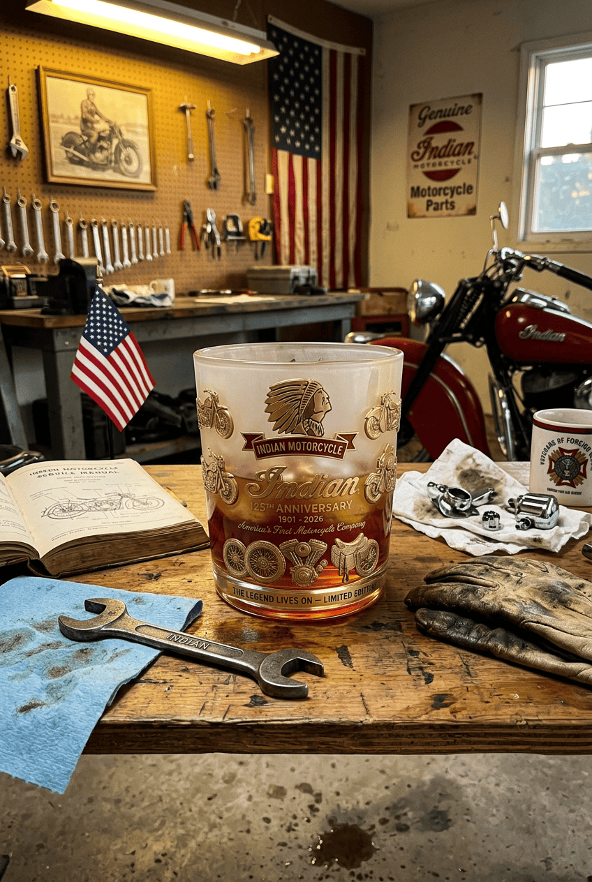 IM Motorcycle Special Drinking Glass
