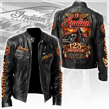 IM 125th Anniversary Motorcycle Leather Jacket IM1