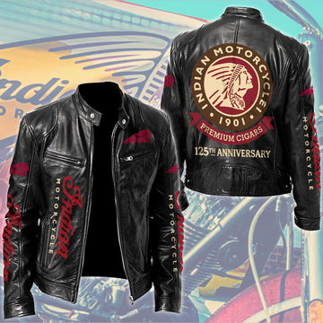 IM 125th Anniversary Motorcycle Leather Jacket IM9