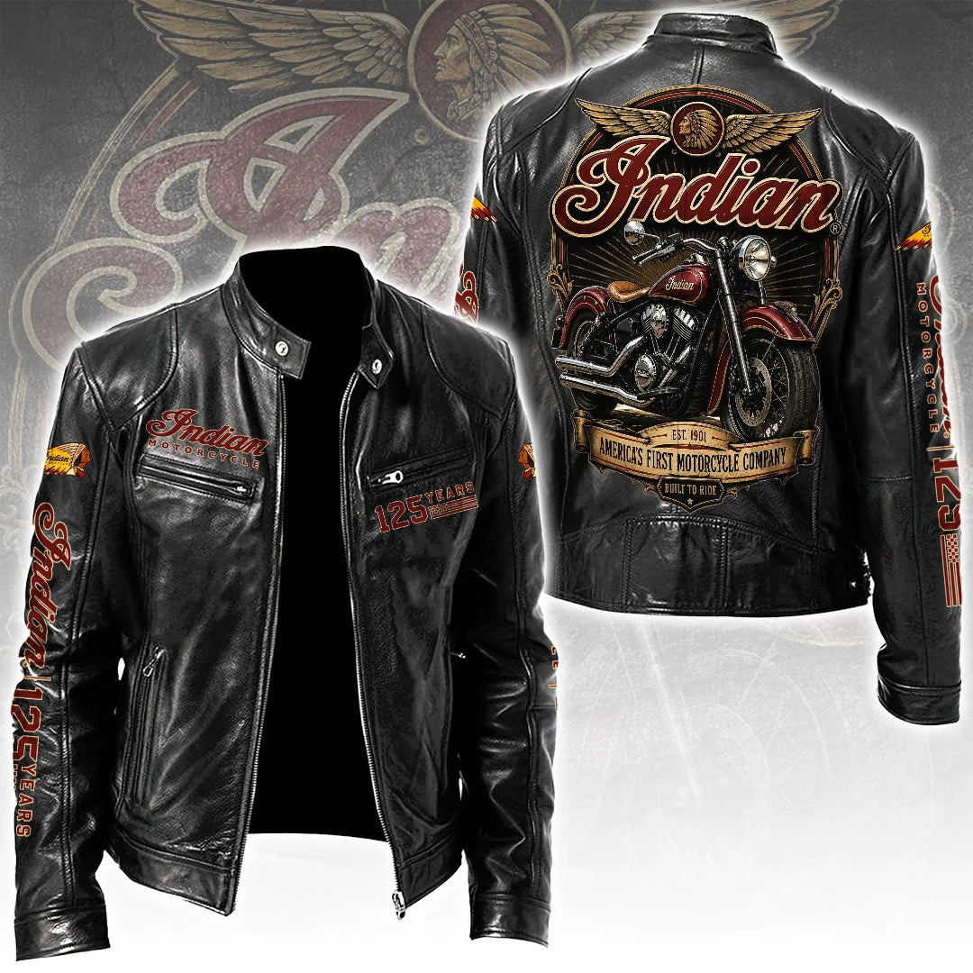 IM 125th Anniversary Motorcycle Leather Jacket IM10