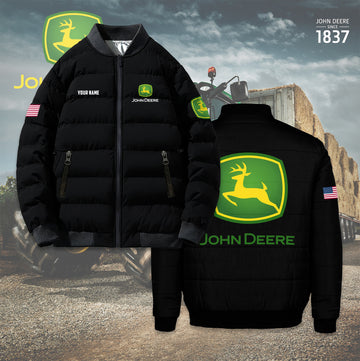 Personalized JD Bomber Puffer Jacket