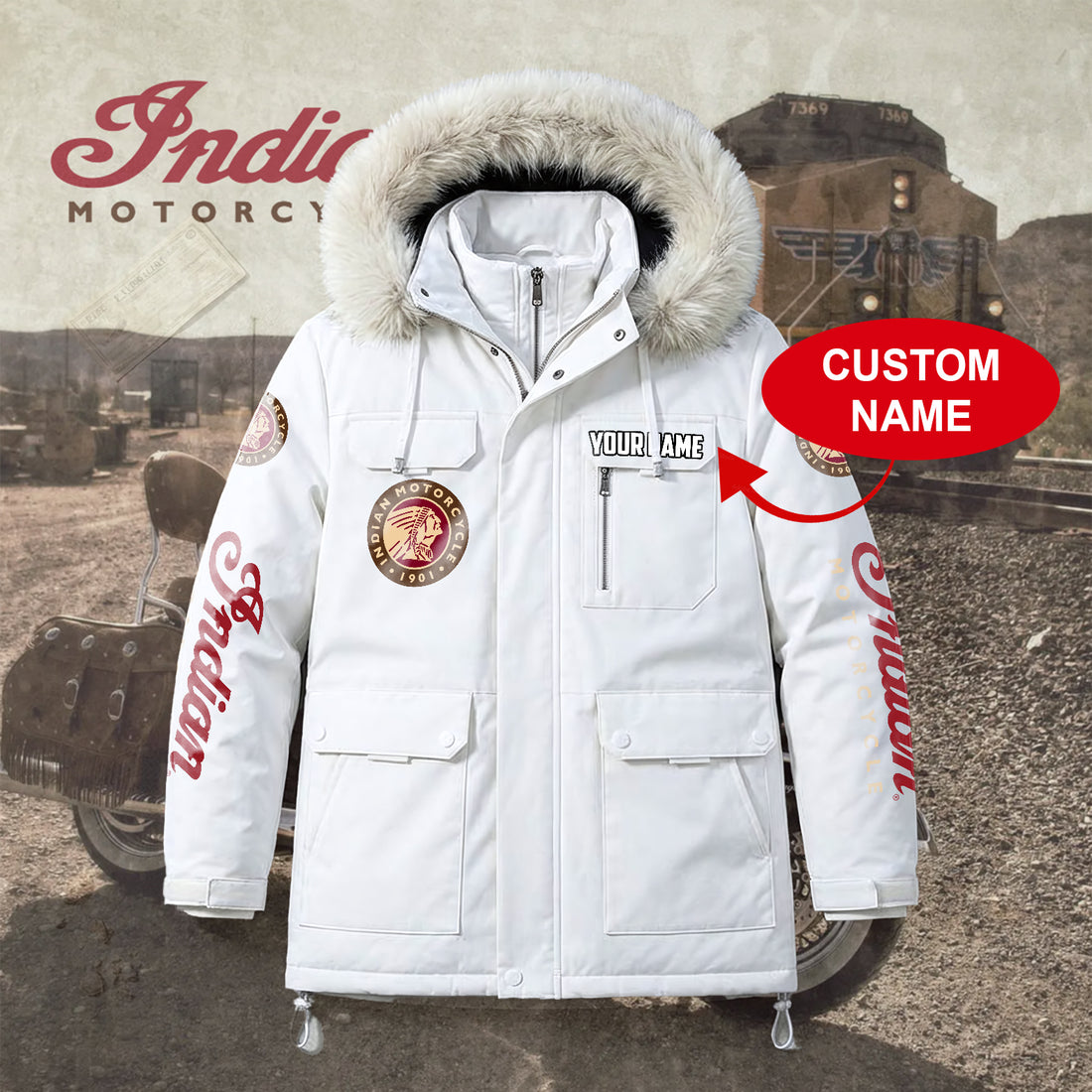 Personalized IM Padded Winter Jacket QUY5608