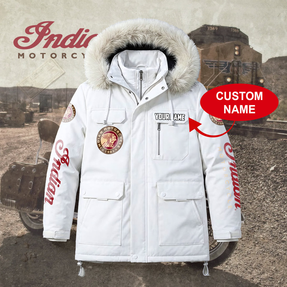 Personalized IM Padded Winter Jacket QUY5608