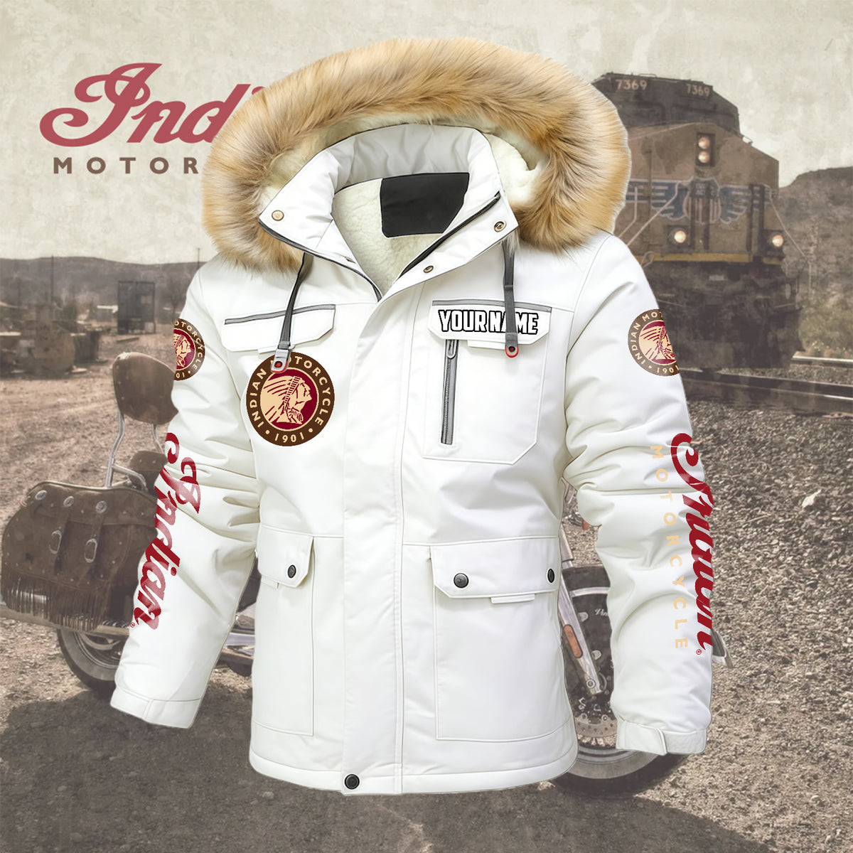 Personalized IM Padded Winter Jacket QUY5608