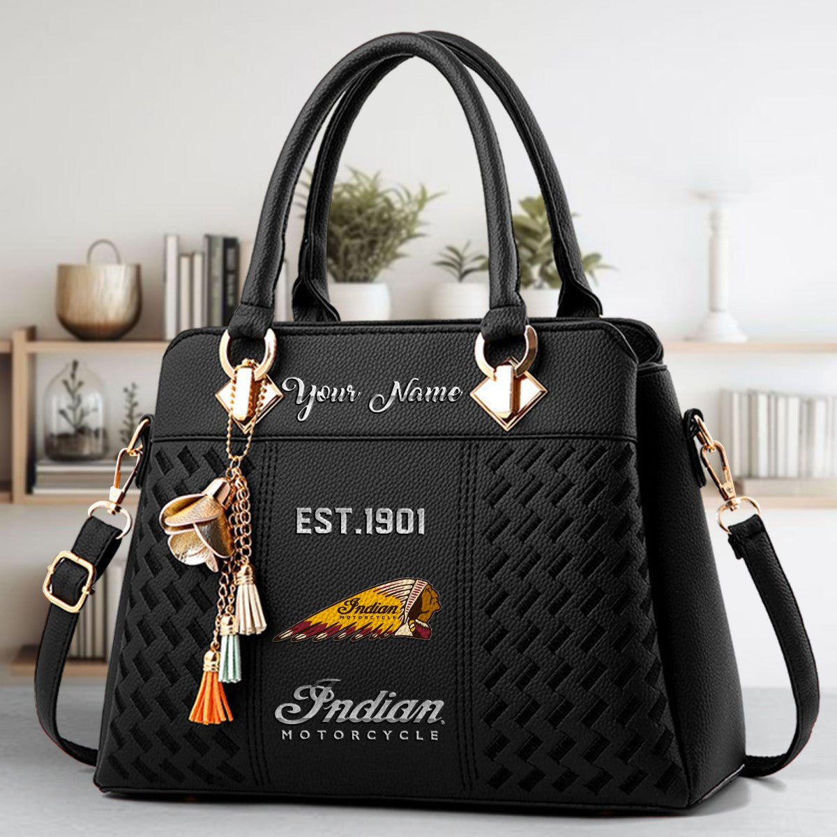 Indian Motorcycle IM Zip Handbag Multicolor WINSBC11051