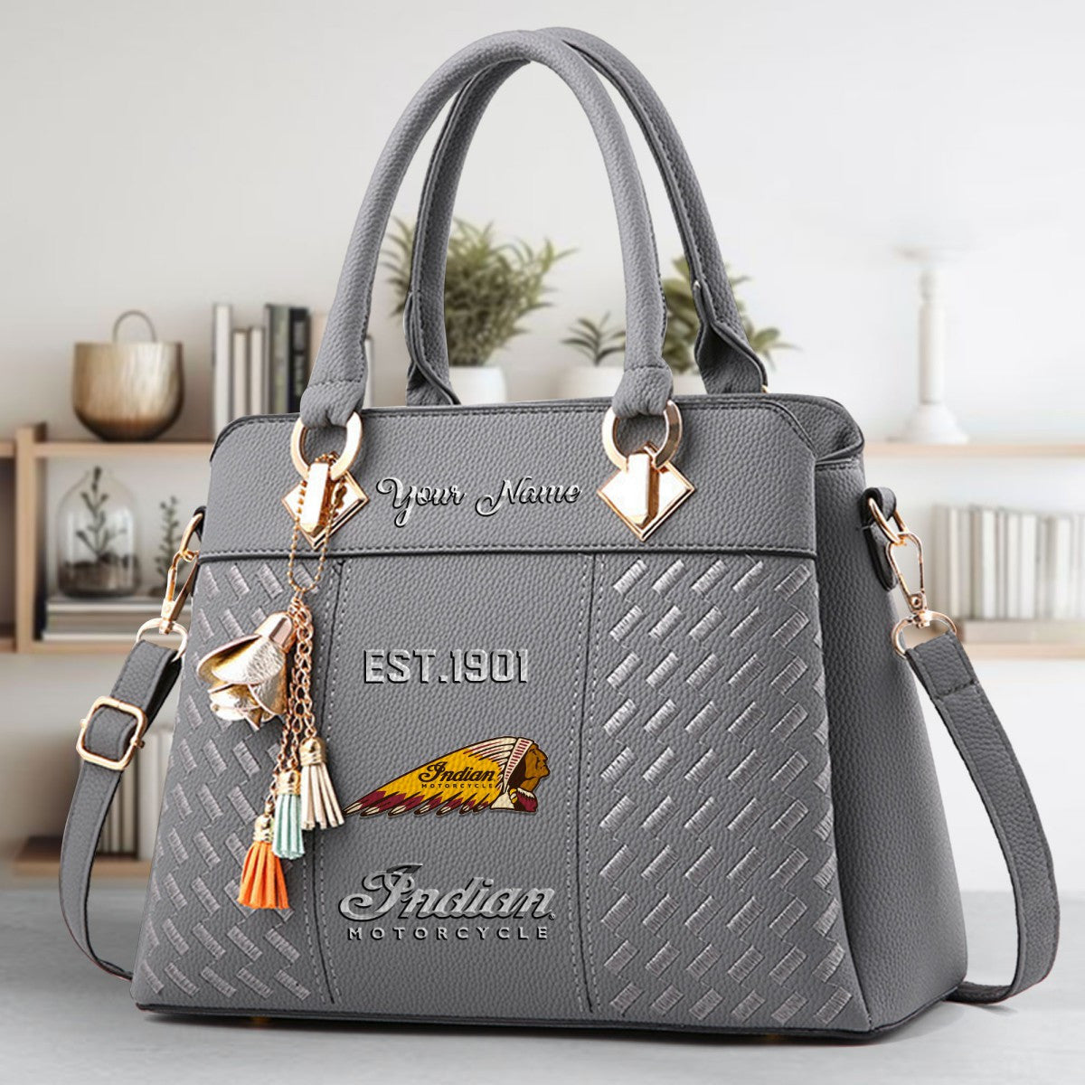 Indian Motorcycle IM Zip Handbag Multicolor WINSBC11051