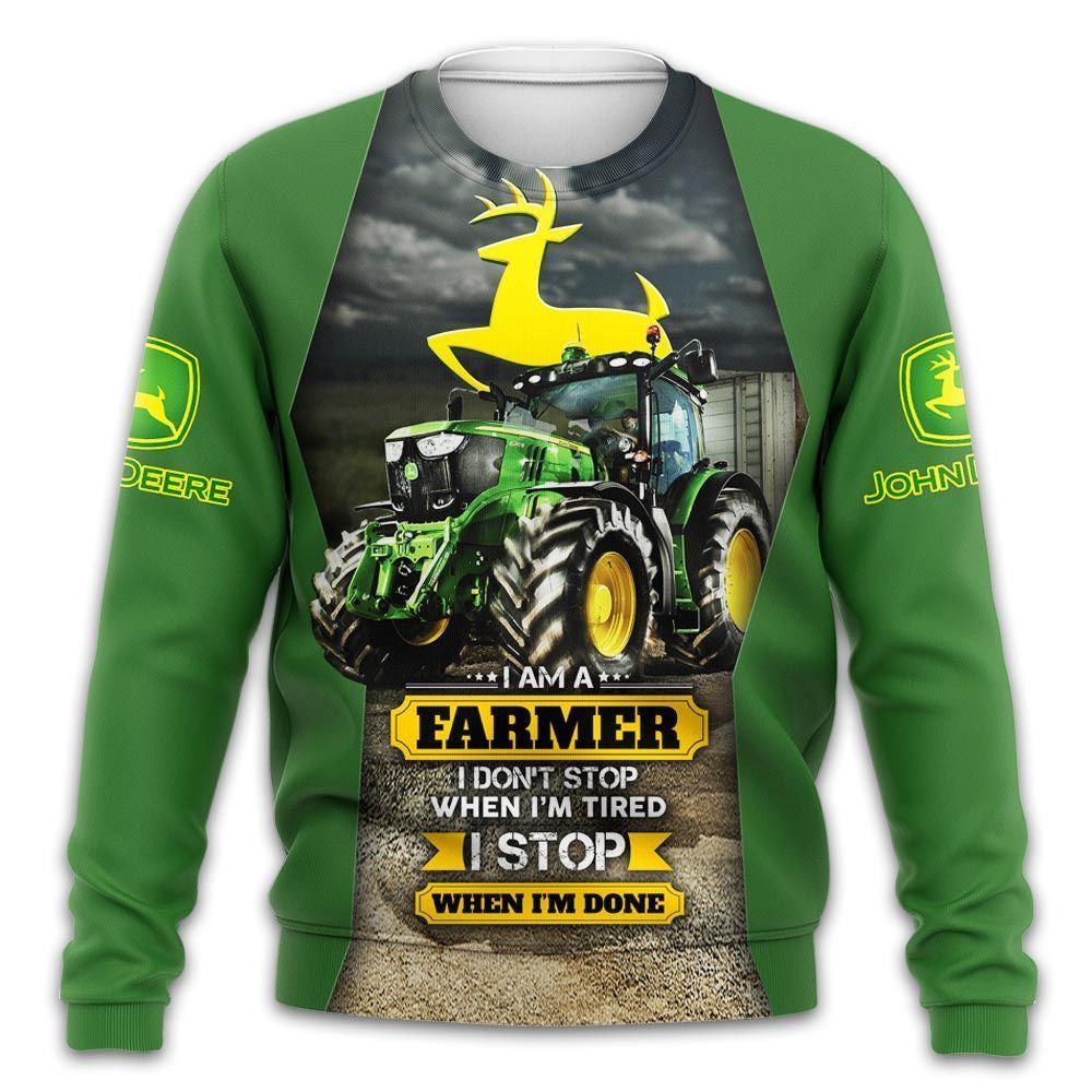 JD Tractor 3D Printed Love My Job FM46 QUY5024