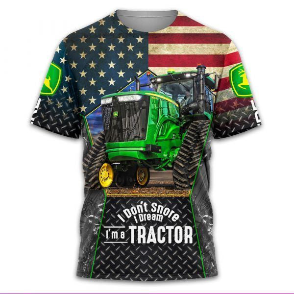 Beautiful JD Tractor 3D All Over Printed Shirts FM55