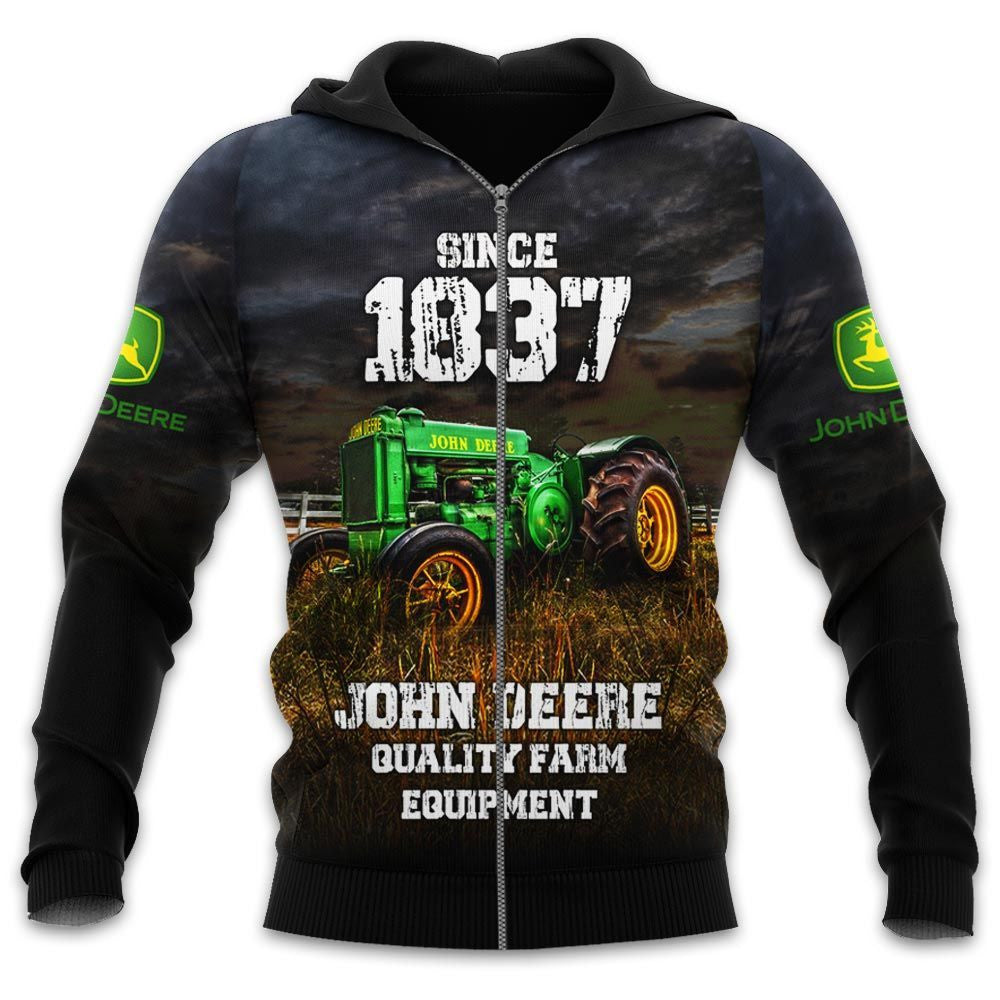 JD Tractor Love My Job 3D Printed Shirts_ JD28