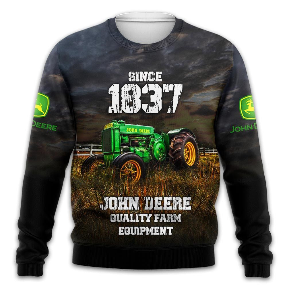 JD Tractor Love My Job 3D Printed Shirts_ JD28