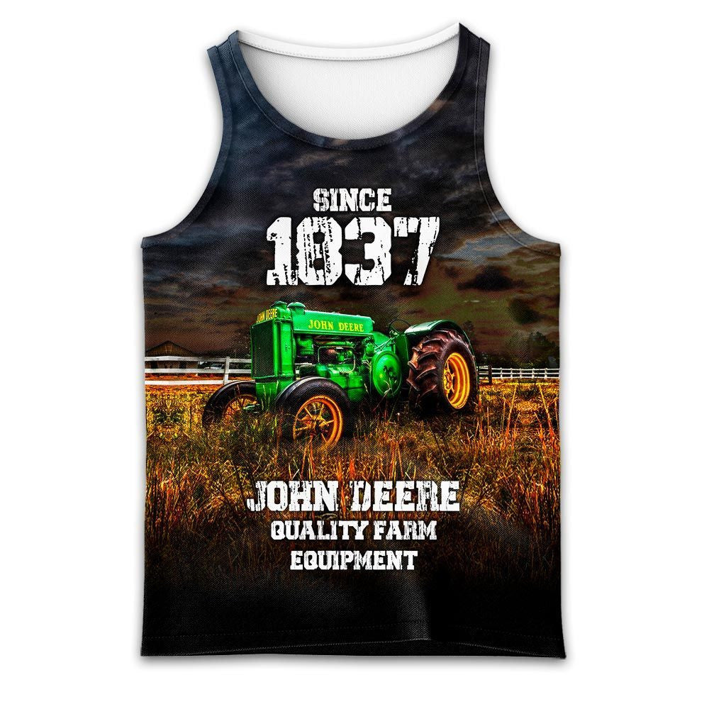 JD Tractor Love My Job 3D Printed Shirts_ JD28