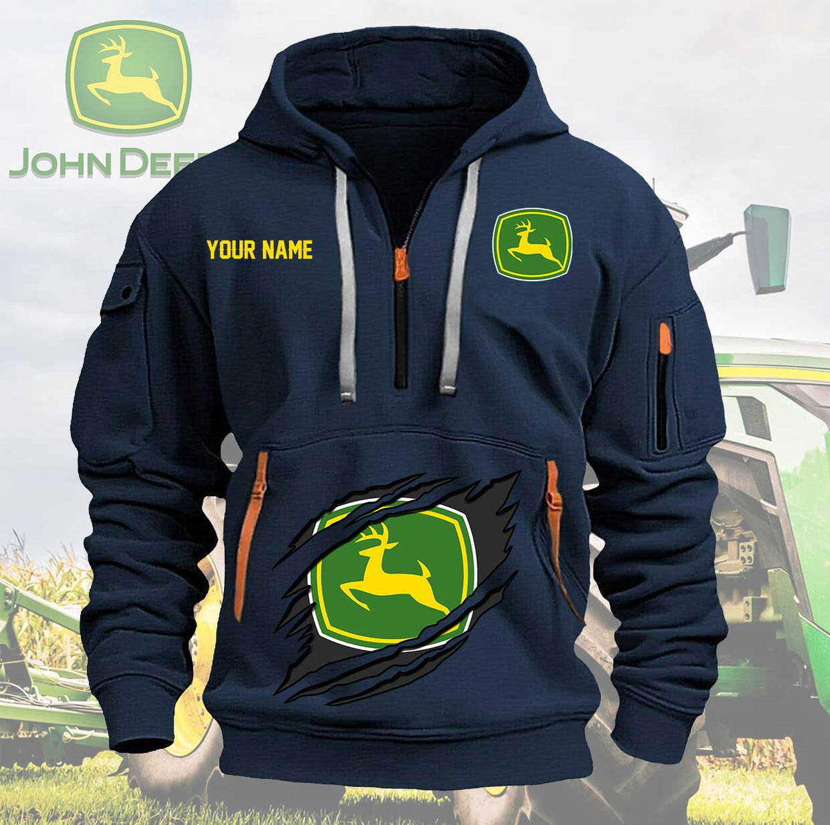 JD New Personalized Quarter Zip Hoodie For fan - Limited Edition YVT0203
